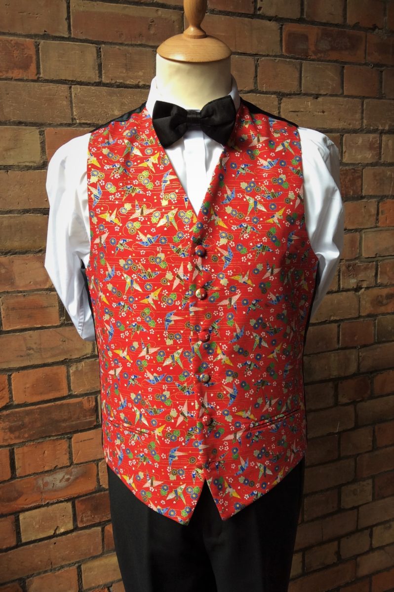 Red Patterned Waistcoat