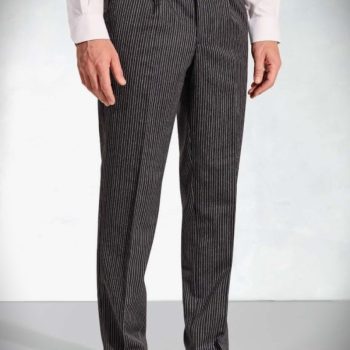 Brook Taverner Stripe Trouser -Dark Grey
