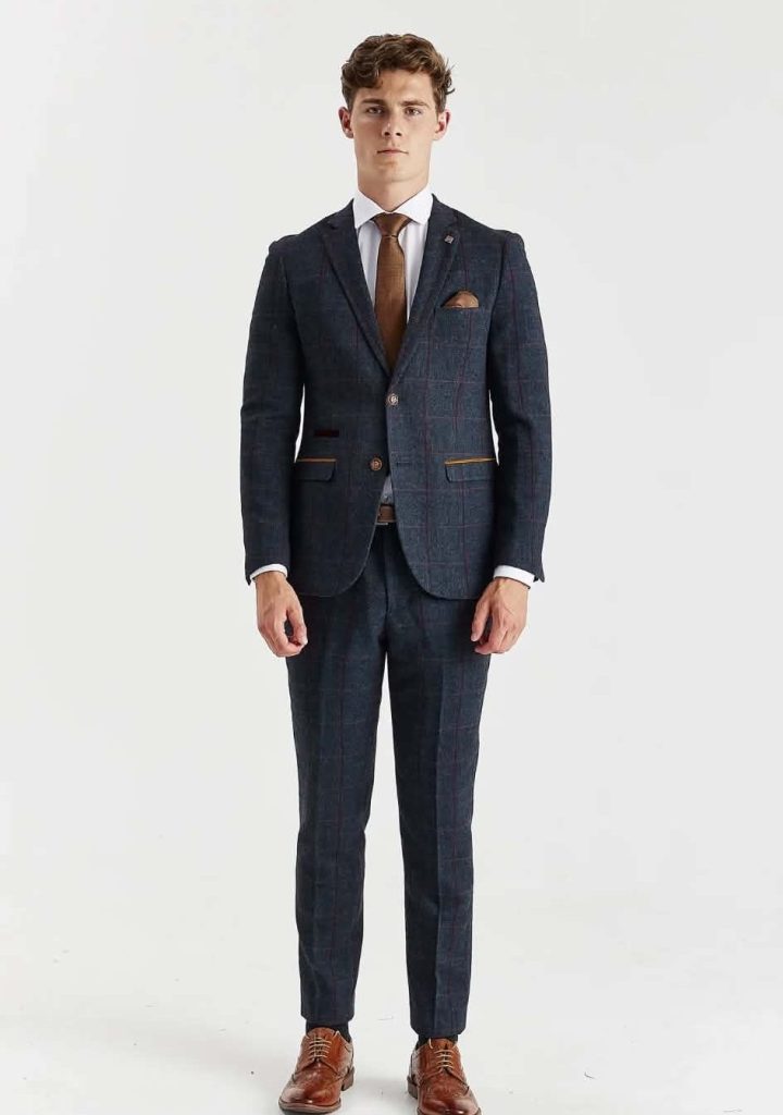 Paul Andrews suit - Navy tweed